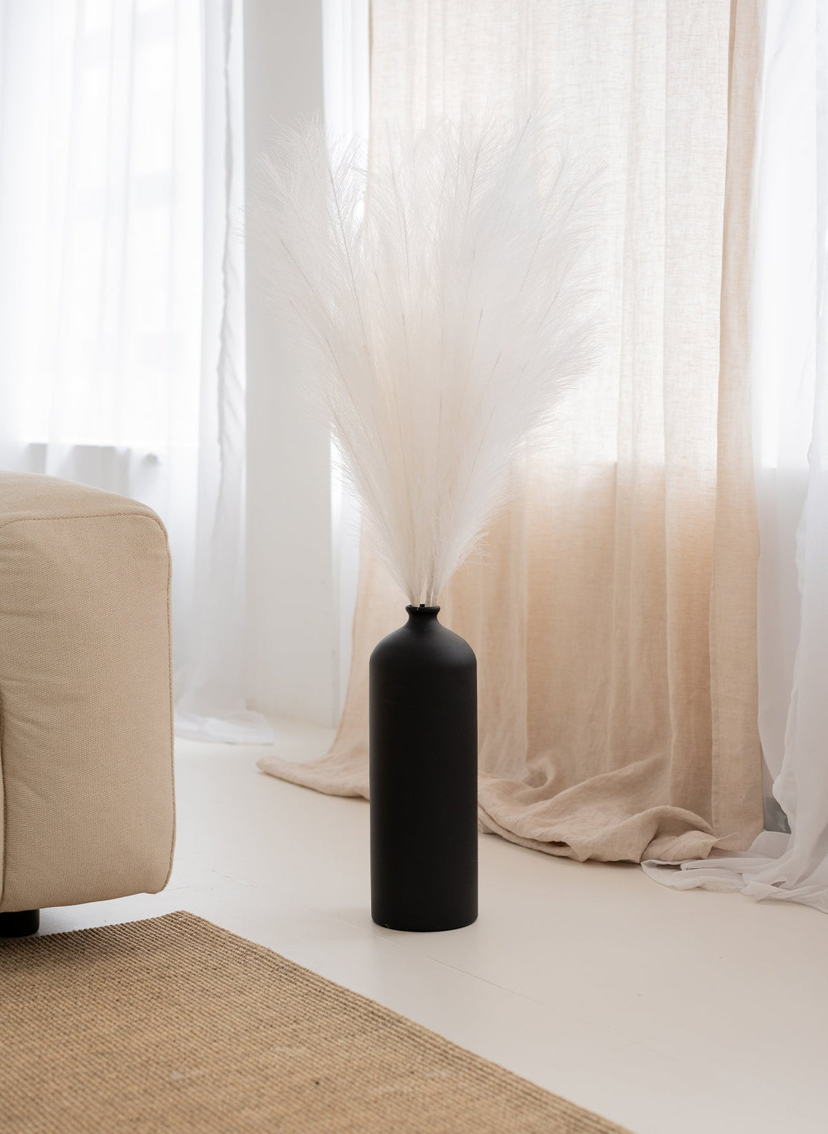 Pampasgras 110cm (3 Stängel) - Weiß