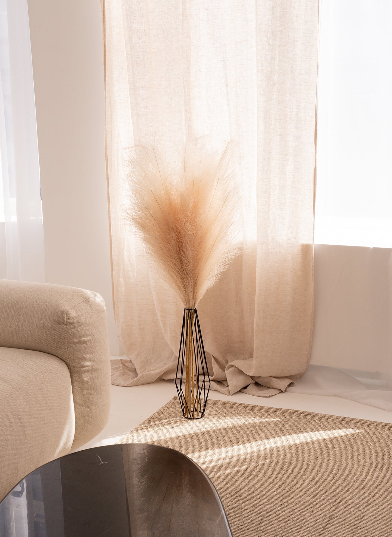 Pampas 110cm (3 Stängel) - Creme