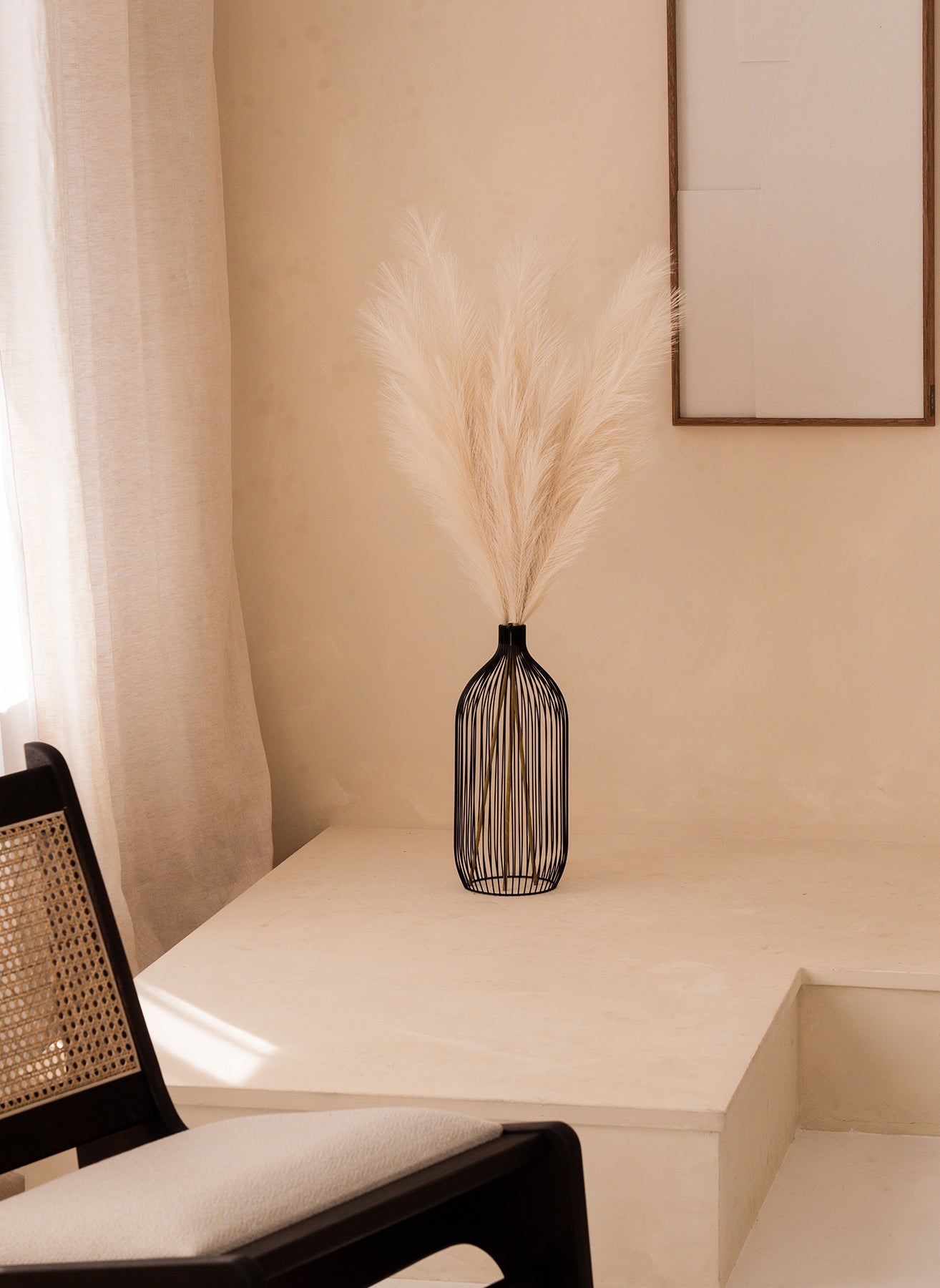 Pampas 110cm (3 Stängel) - Beige